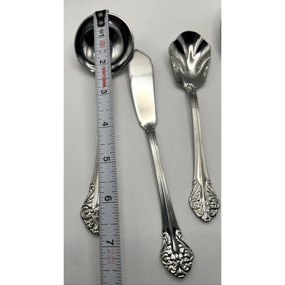 Lot Of 5 Reed & Barton Elegante? Stainless Steel Serving Utensils